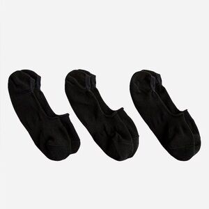 J crew black No-show socks three-pack